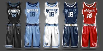 Uniforme de Memphis Grizzlies.