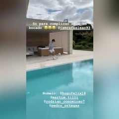 Joao Félix sube el nivel con su challenge y enseña el 'casoplón' con piscina donde vive