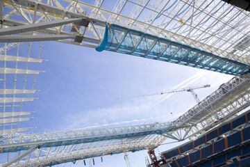 Este es el estado actual de las obras del Santiago Bernabéu.