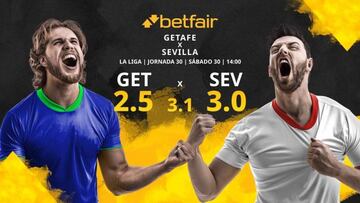 Getafe CF vs. Sevilla FC: horario, TV, estadísticas, clasificación y pronósticos
