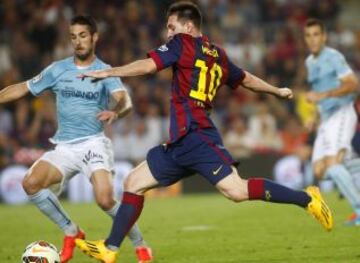 Leo Messi marca el 3-0.