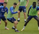 Cazorla no se entrena en el primer entrenamiento pero el plan es que llegue a tiempo al choque del sábado