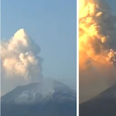 Así amanece el Volcán Popocatépetl; registra actividad intensa