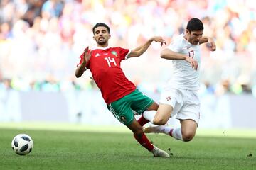 Gonçalo Guedes y Mbark Boussoufa.