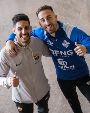 Adolfo y Rivillos, en su hotel, durante la Copa de España en Cartagena.