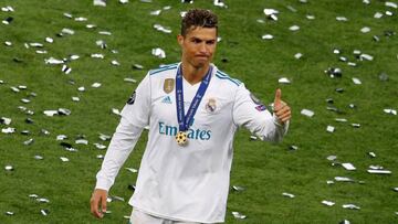 Cristiano Ronaldo, durante la final de Champions ante el Liverpool.
