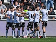 Partido entre el Burgos CF y el Córdoba CF celebrado en el estadio ‘El Plantío’, Burgos.
Gol de Iñigo Córdoba del Burgos
RICARDO ORDÓÑEZ - 22/03/2026