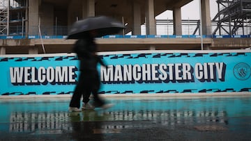 Exteriores del Etihad Stadium, estadio del Manchester City.