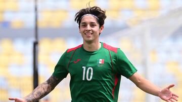 04-11-23. JORDAN CARRILLO CELEBRA UNO DE LOS DOS GOLES A ESTADOS UNIDOS EN LA VICTORIA QUE LE DIO A M?XICO LA MEDALLA DE BRONCE EN LOS JUEGOS PANAMERICANOS.