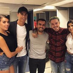 Cristiano y Georgina Rodríguez, en el concierto de J Balvin