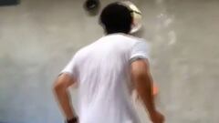 El curioso ejercicio de Valdés en su entrenamiento personal