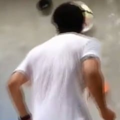 El curioso ejercicio de Valdés en su entrenamiento personal