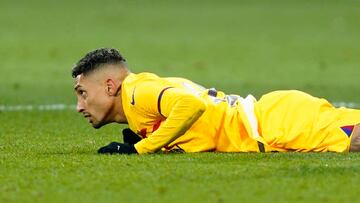 Raphinha, en el partido de Liga ante el Girona.