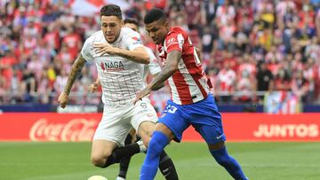 Reinildo Mandava durante el partido contra el Sevilla. 