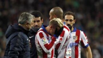 Griezmann, cuando fue sustituido.