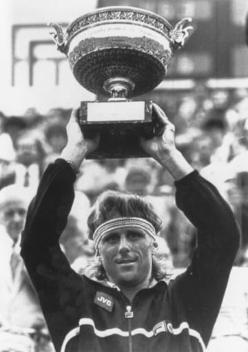 Björn Borg ganó seis veces el Roland Garros, en 1974, 1975, 1978, 1979, 1980 y 1981.