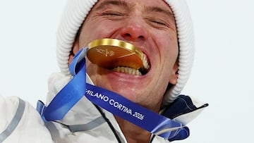 El primogénito de Marcelo Ferreira, ex de River Plate se bañó en oro en los Olímpicos de Invierno tras “rezarle a Messi” previo a su prueba final en ski.