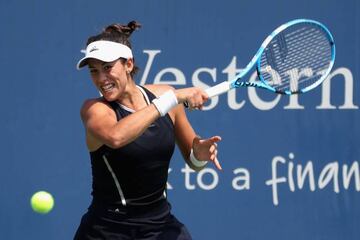 Garbine Muguruza in action