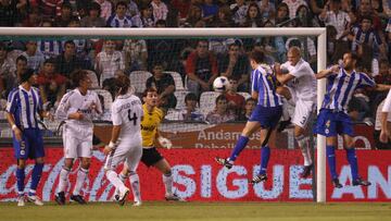 Última victoria del Depor sobre el Madrid. Mista y Lopo, ambos a balón parado, tumbaron al Madrid en la primera jornada (2008).