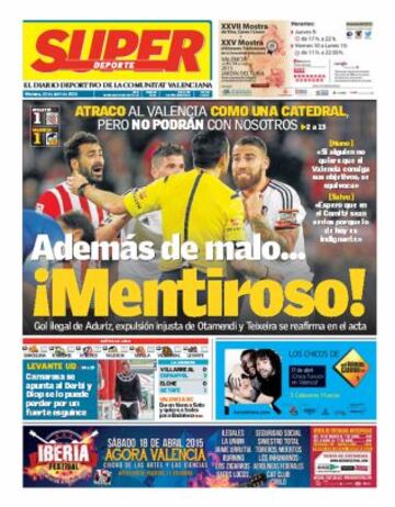 Portadas de la prensa deportiva