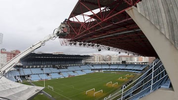 Un incendio en Balaídos hizo saltar las alarmas en Vigo