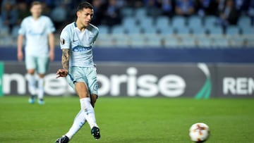 Leandro Paredes anota un gol a la Real Sociedad en Europa League