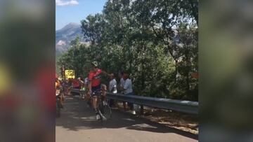 Crack Iván Cortina: se atrevió con un caballito subiendo La Camperona