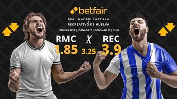Real Madrid Castilla vs. Recreativo de Huelva: horario, dónde ver, pronósticos y clasificación