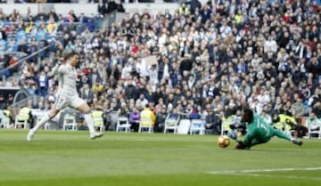 Ocasión de Cristiano Ronaldo ante Kameni.