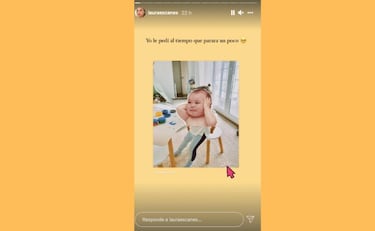 La emotiva dedicatoria de Laura Escanes a su hija Roma