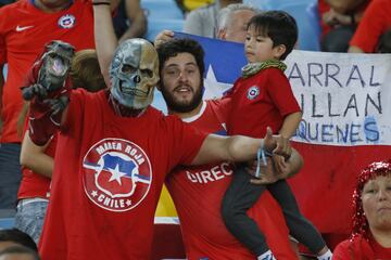 Copa América: belleza y color en el duelo entre Chile y Uruguay