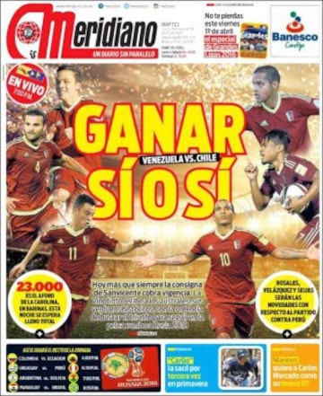 Portadas de la prensa mundial