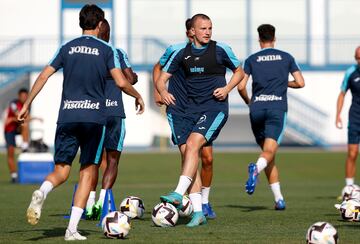 Kravets, durante la pretemporada del Leganés. 