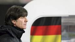 El seleccionador alem&aacute;n, Joachim L&ouml;w, durante un entrenamiento en Nuremberg, Alemania.