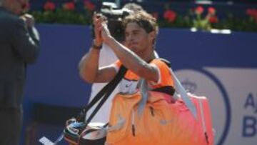 Rafa Nadal en horas bajas.