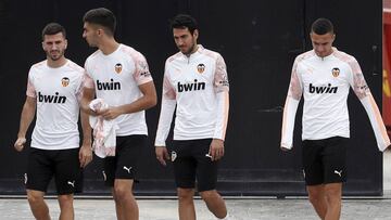 Gayà, Ferran, Parejo y Rodrigo.