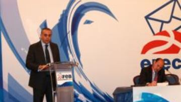 <b>HASTA 2016. </b>Sáez, durante el discurso de la toma de posesión.