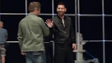 Messi's tasty trick shot leaves last can standing