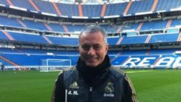 Mou, ayer antes de entrenar.