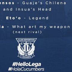 El Leganés abre cuenta en inglés con un divertido diccionario