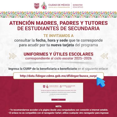 Así queda el calendario de pagos del ciclo escolar 2025-2026 de Mi Beca para Empezar