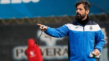 Quique, en la casilla de salida