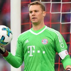 Bayern's Neuer trains with ball for first time in over six months