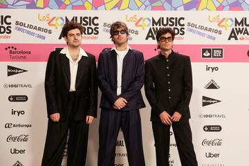 Los components de Marlon, posando en el photocall de Los40 Music Awards.