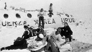 Imagen de algunos de los supervivientes en el accidente de 1972