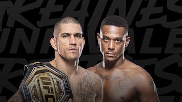 Cartel del UFC 300 con Alex Pereira y Jamahal Hill.