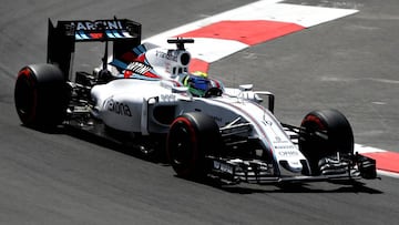 Massa con el Williams en Bakú.