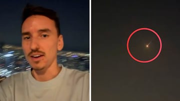Dubai resident films Iranian missiles flying over city from his balcony