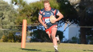 El jugador australiano de rugby Joel Dark.