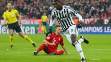 Pogba durante el partido frente al Bayern. 